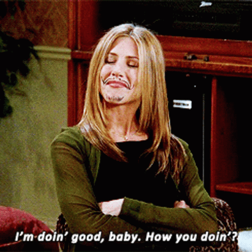 Joey How You Doin Rachel Green GIF