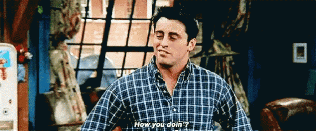 Joey How You Doin Slow Motion GIF