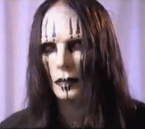 Joey Jordison Fixing Hair GIF