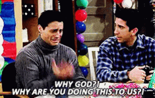 Joey Tribbiani Asking Whyyy GIF