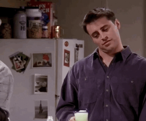 Joey Tribbiani Cheers Margarita GIF