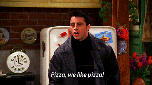 Joey Tribbiani Pizza Word GIF