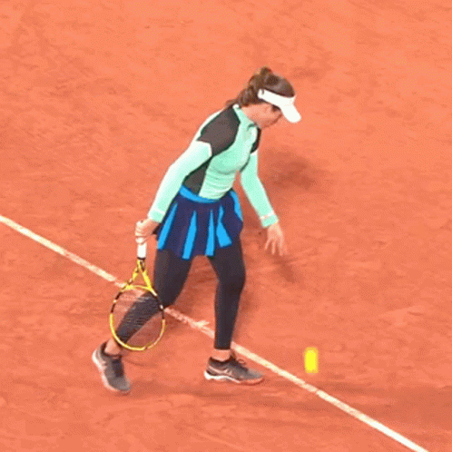 Johanna Konta Bouncing Tennis Ball GIF