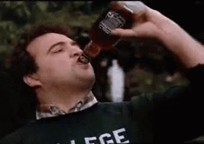 John Belushi Bottoms Up Animal House GIF