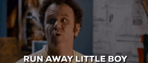 John C Reilly Angry Run Away Little Boy GIF