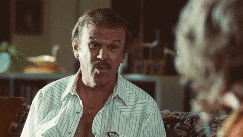 John C Reilly Talking Show Business GIF