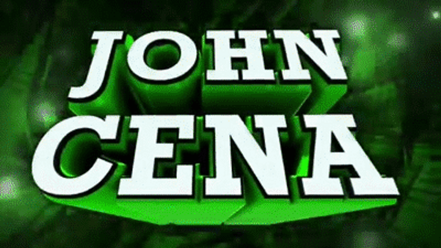 John Cena Name Intro Wwe GIF