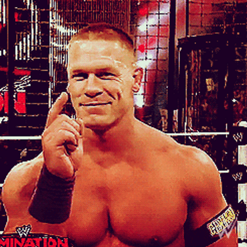 John Cena Pointing Smile Wink GIF
