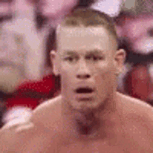 John Cena Shocked Face Warp GIF