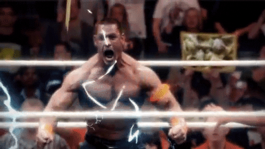 John Cena Super Saiyan Scream GIF