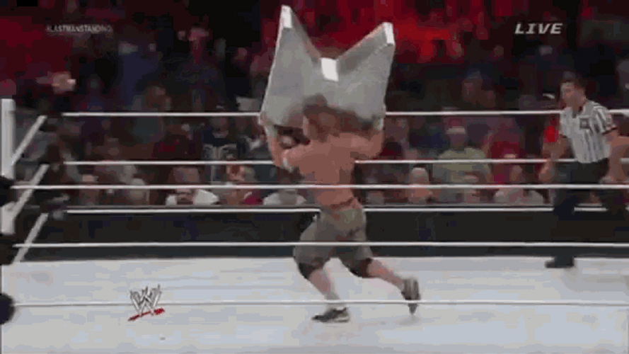 John Cena Vs Bray Wyatt Throw GIF