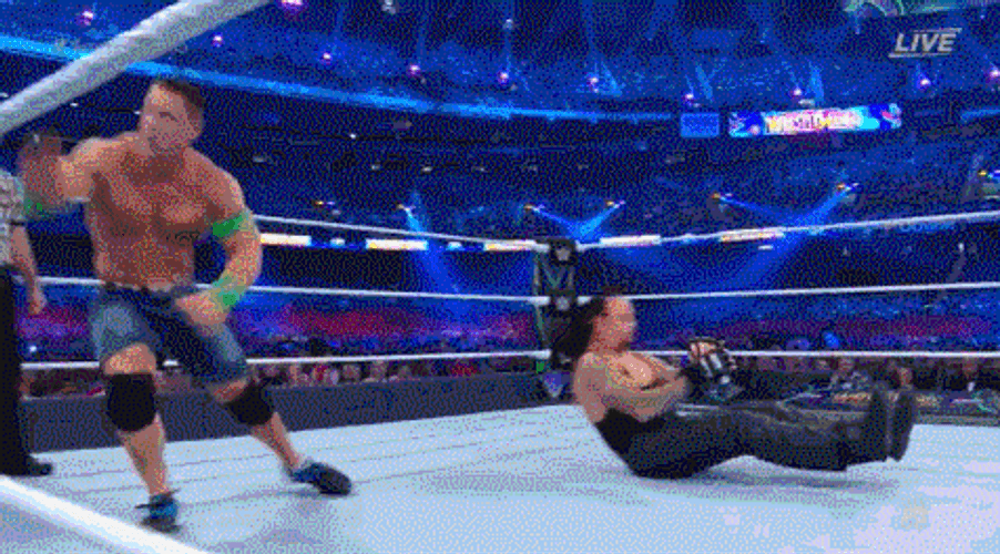 John Cena Vs The Undertaker GIF