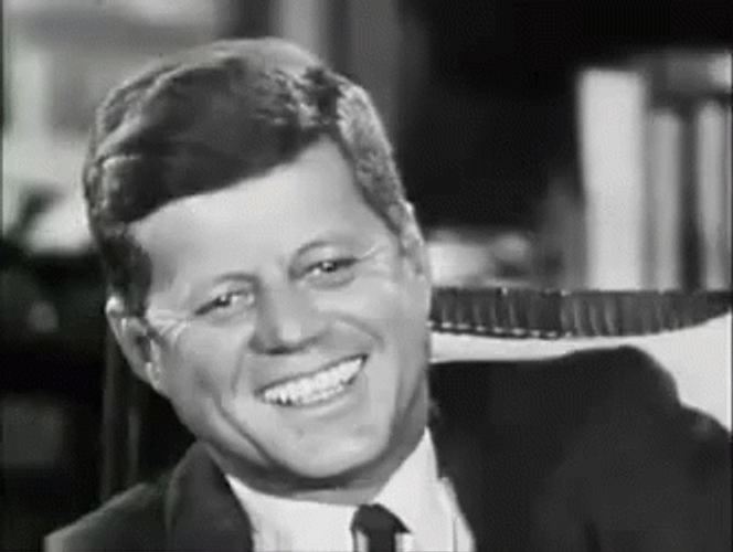 John F. Kennedy Charming Smile GIF