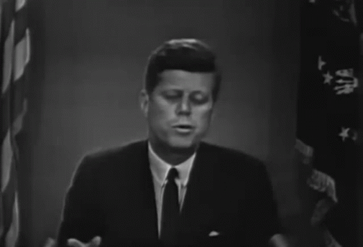 John F. Kennedy Delivering Speech GIF