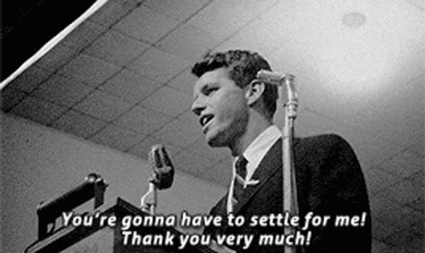 John F. Kennedy Giving Speech GIF