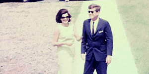 John F. Kennedy Hugs Jacqueline Sweetly GIF