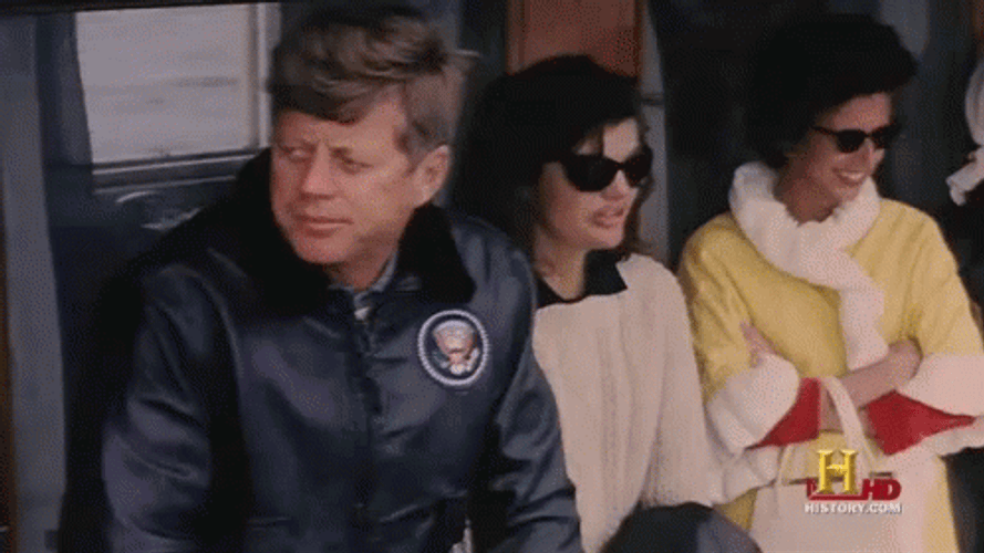 John F. Kennedy Tours With Jacqueline GIF