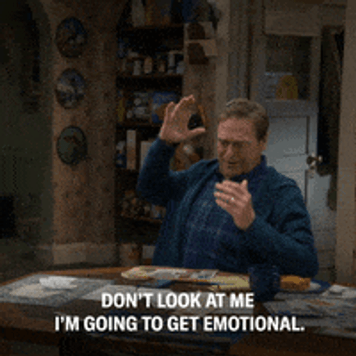 John Goodman Covering Face Trying Not To Cry GIF