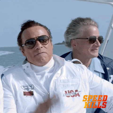 John Gotti Pointing North At Beach GIF