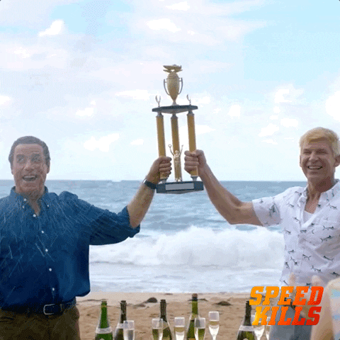 John Gotti With A Golden Trophy GIF
