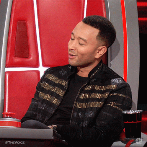 John Legend Melted While Blushing GIF