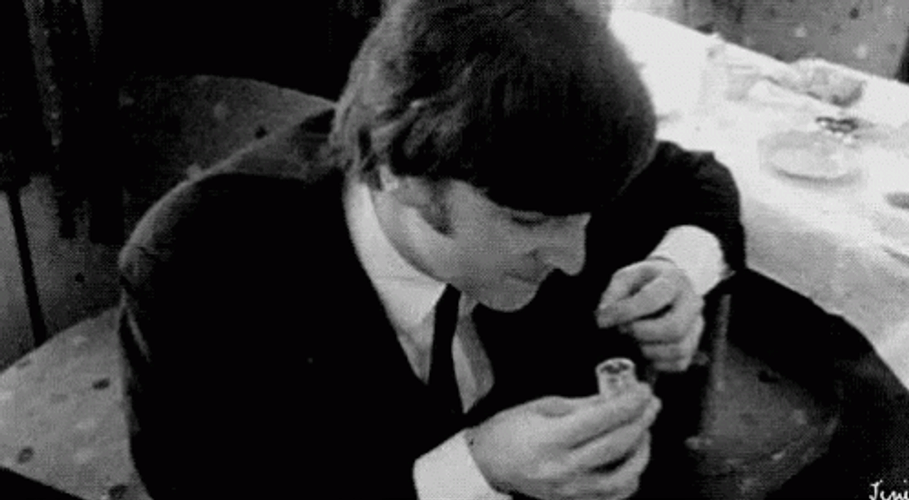 John Lennon Black And White GIF