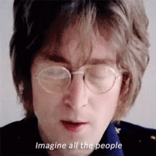 John Lennon Imagine Music Video GIF