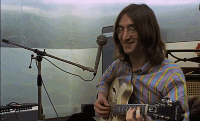John Lennon In Get Back GIF