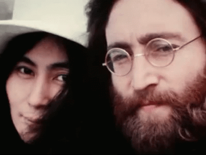 John Lennon Raising Eyebrows GIF