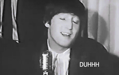 John Lennon Rolling His Eyes Duhhh GIF