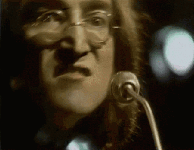 John Lennon Silly Face GIF