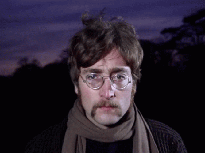 John Lennon Staring At Camera GIF