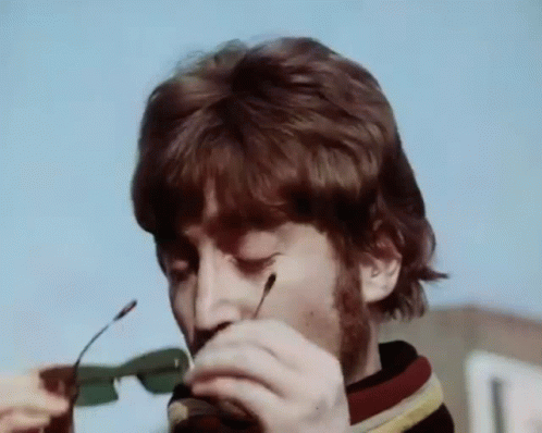 John Lennon Wearing Shades GIF