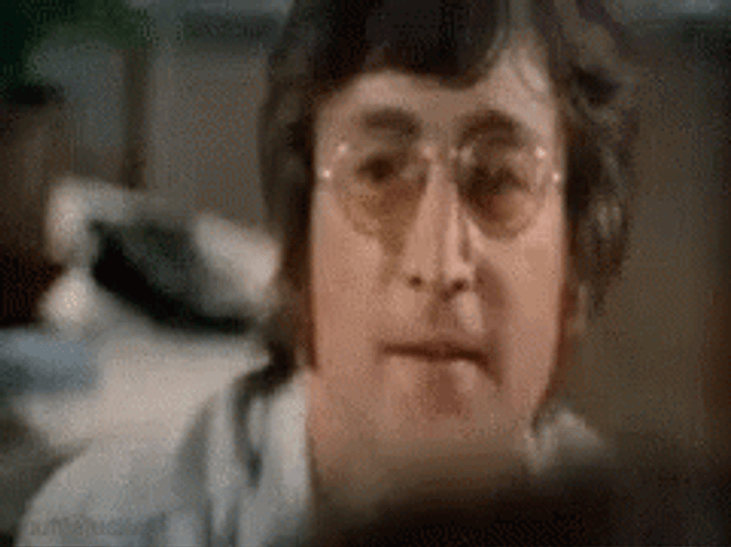 John Lennon Wink GIF