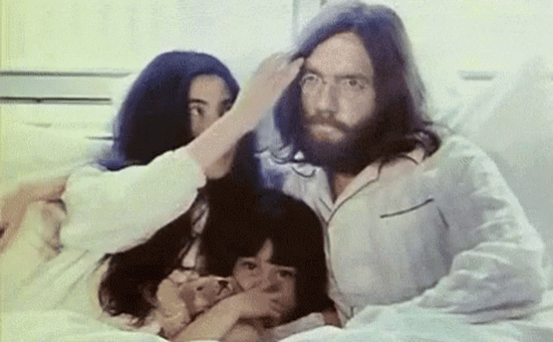 John Lennon With Family GIF