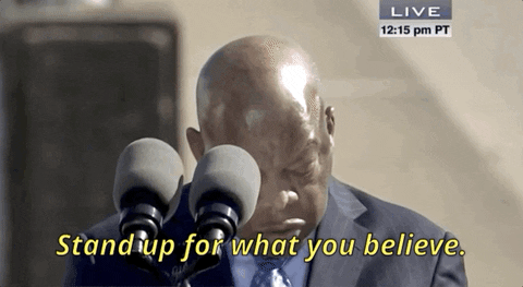 John Lewis Stand Up For What You Believe GIF