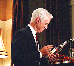 John Slattery Gets Two Shots Of Vodka GIF