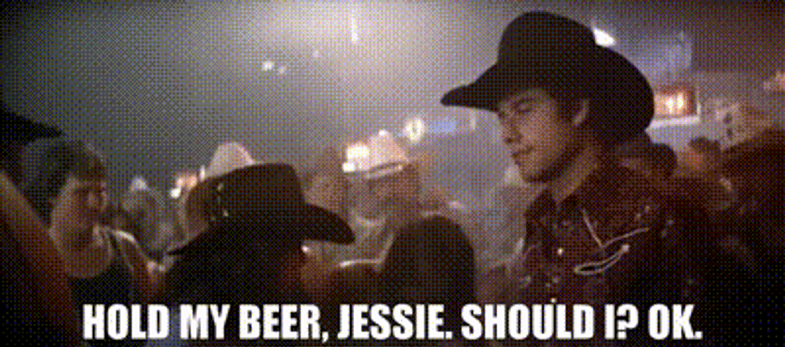John Travolta Hold My Beer Urban Cowboy GIF