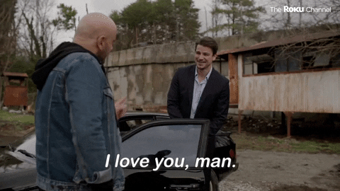 John Travolta I Love You Man Fist Bump GIF