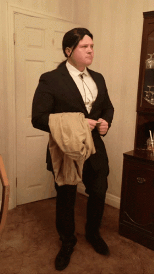 John Travolta Looking Around GIF