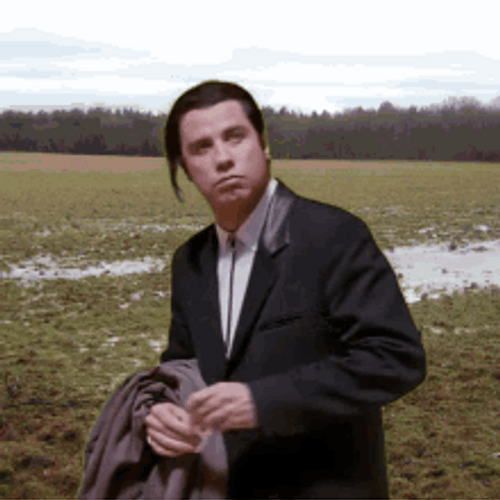 John Travolta Lost In Field GIF