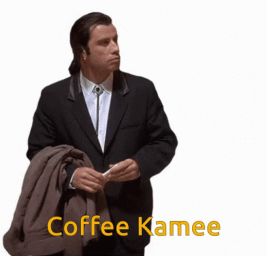 John Travolta Meme Coffee GIF
