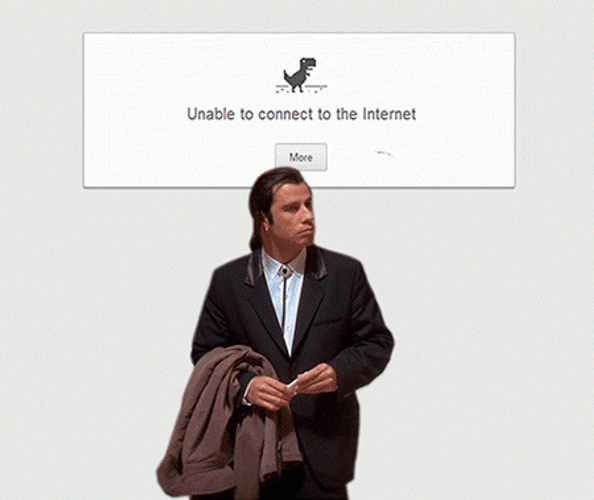 John Travolta Meme No Internet GIF
