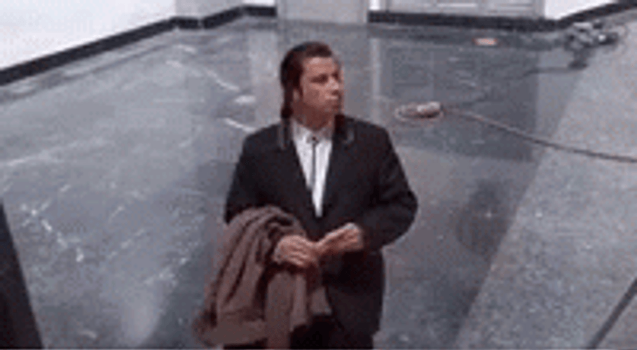 John Travolta On The Floor GIF