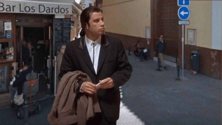 John Travolta  On The Streets GIF