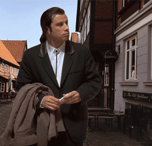 John Travolta Outside GIF
