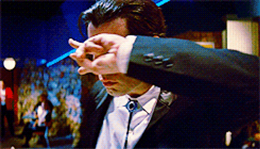 John Travolta Pulp Fiction Grainy Dance GIF