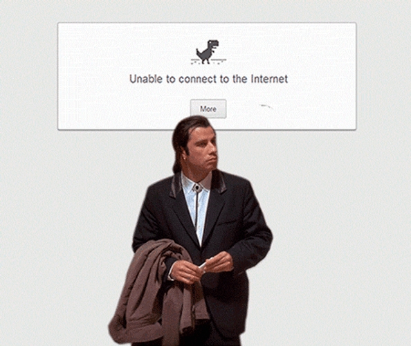 John Travolta Pulp Fiction No Internet GIF