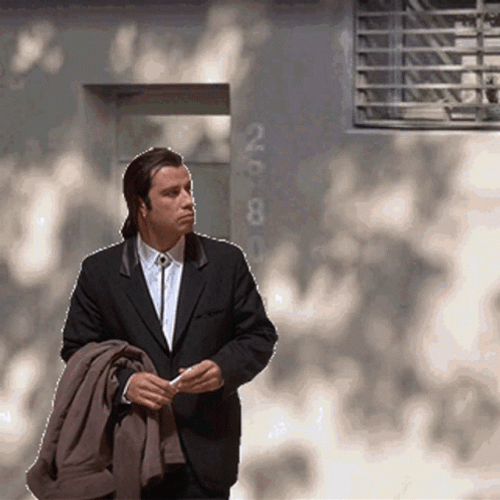 John Travolta Roaming Outside GIF