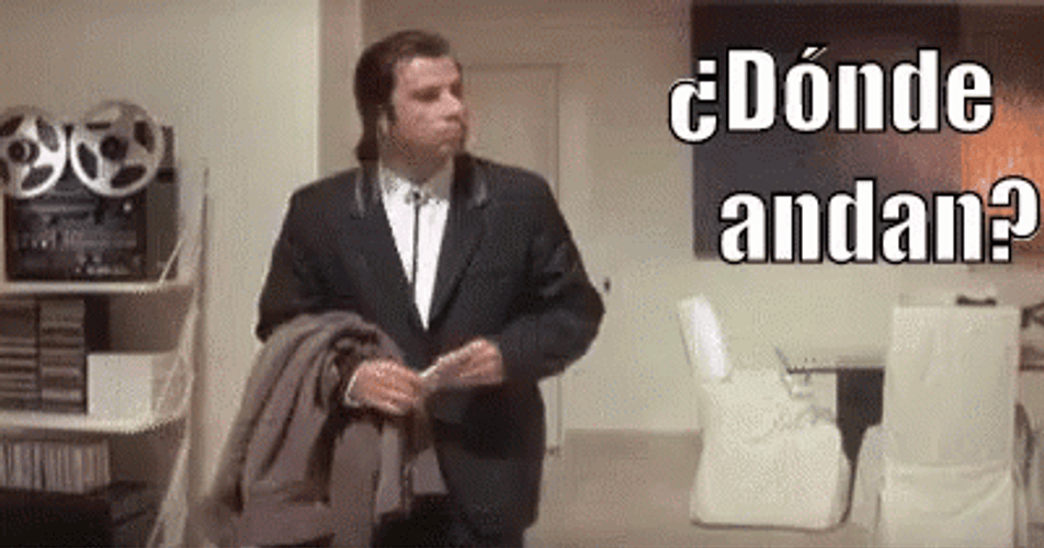 John Travolta Wondering GIF